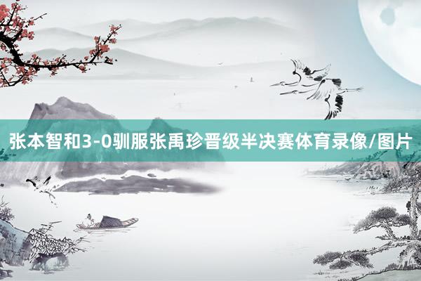 张本智和3-0驯服张禹珍晋级半决赛体育录像/图片