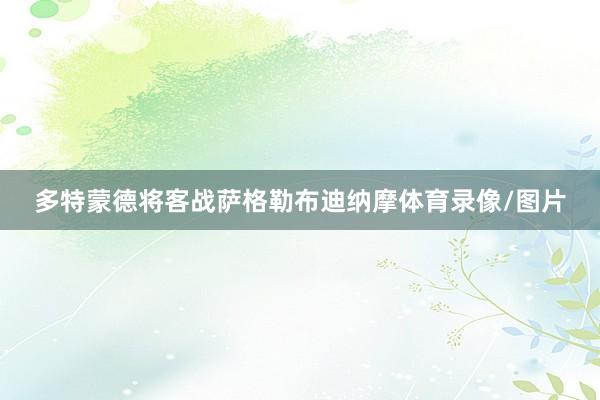 多特蒙德将客战萨格勒布迪纳摩体育录像/图片