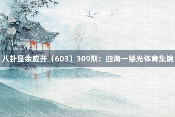 八卦显余威开（603）　　309期：四海一缕光体育集锦