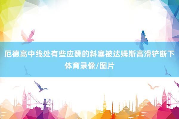 厄德高中线处有些应酬的斜塞被达姆斯高滑铲断下体育录像/图片