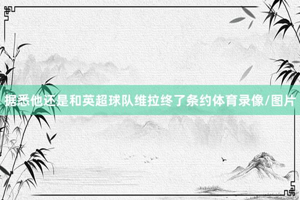 据悉他还是和英超球队维拉终了条约体育录像/图片