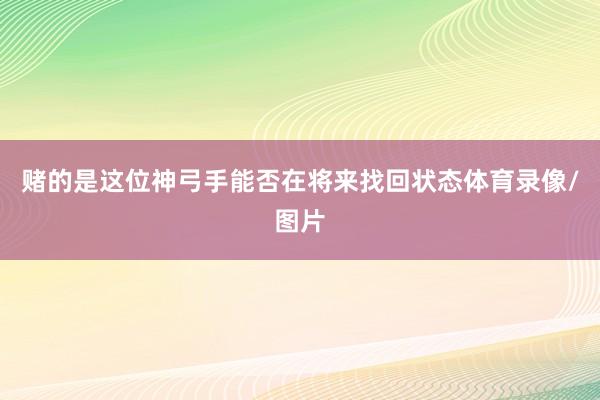 赌的是这位神弓手能否在将来找回状态体育录像/图片