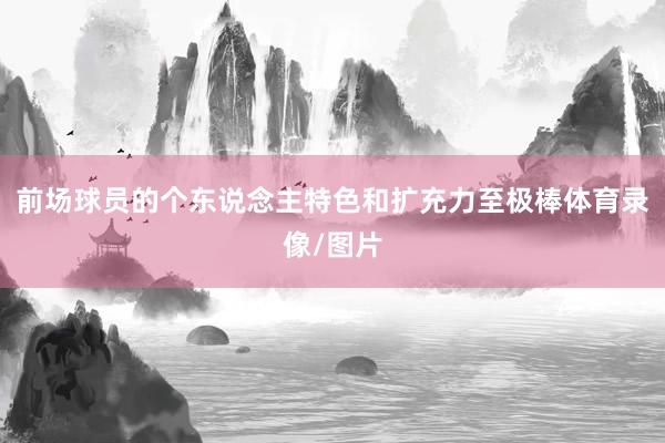 前场球员的个东说念主特色和扩充力至极棒体育录像/图片