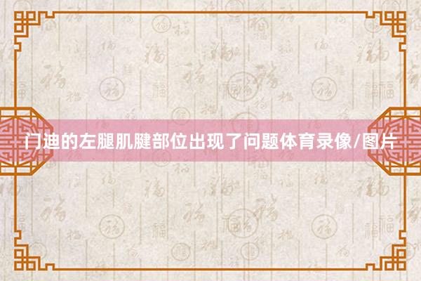 门迪的左腿肌腱部位出现了问题体育录像/图片