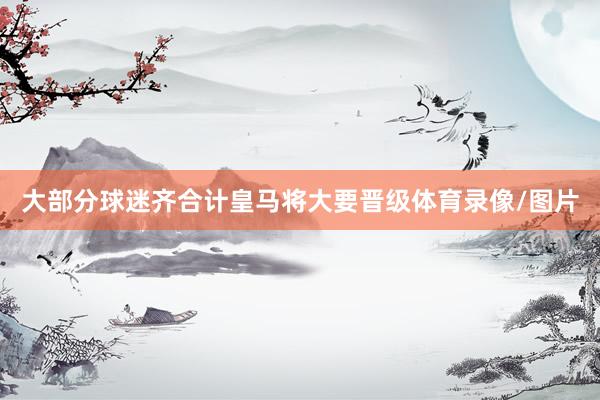 大部分球迷齐合计皇马将大要晋级体育录像/图片