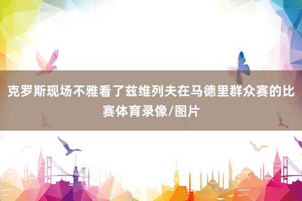 克罗斯现场不雅看了兹维列夫在马德里群众赛的比赛体育录像/图片