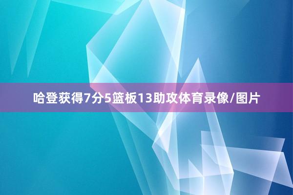 哈登获得7分5篮板13助攻体育录像/图片