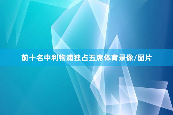 前十名中利物浦独占五席体育录像/图片