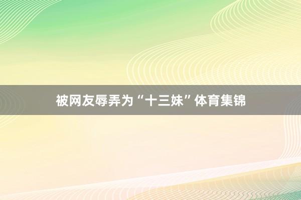 被网友辱弄为“十三妹”体育集锦