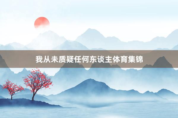 我从未质疑任何东谈主体育集锦