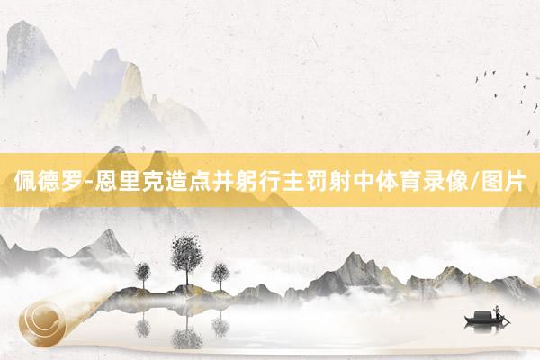 佩德罗-恩里克造点并躬行主罚射中体育录像/图片