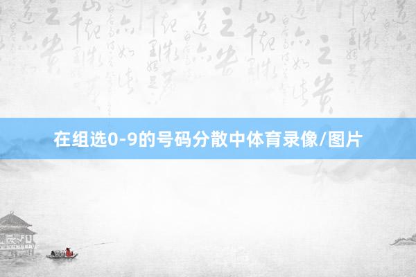 在组选0-9的号码分散中体育录像/图片