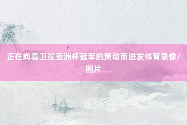 正在向着卫冕亚洲杯冠军的策动而进发体育录像/图片