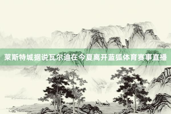 莱斯特城据说瓦尔迪在今夏离开蓝狐体育赛事直播