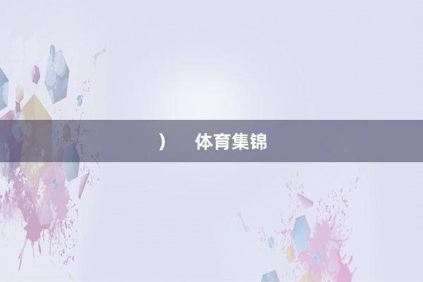 ）    体育集锦