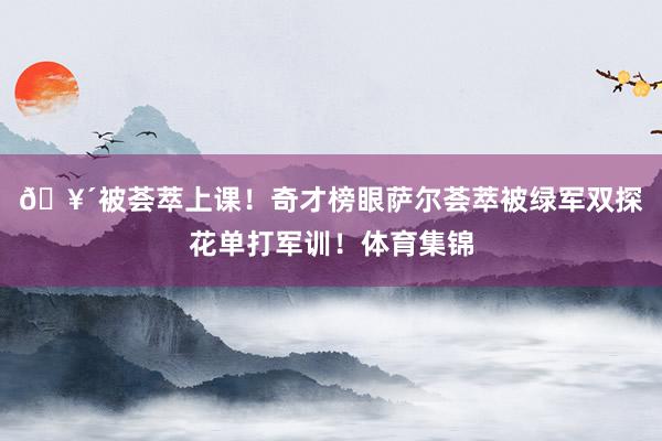 🥴被荟萃上课！奇才榜眼萨尔荟萃被绿军双探花单打军训！体育集锦