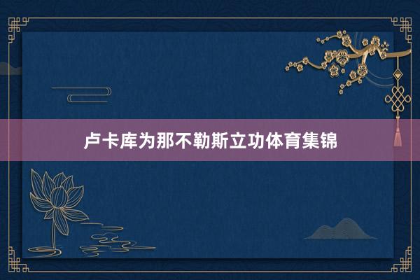 卢卡库为那不勒斯立功体育集锦