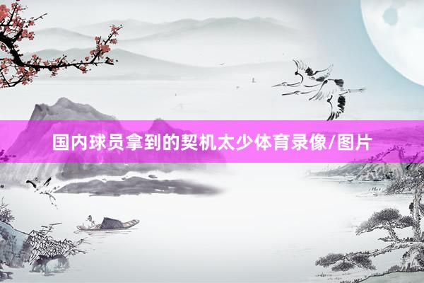 国内球员拿到的契机太少体育录像/图片