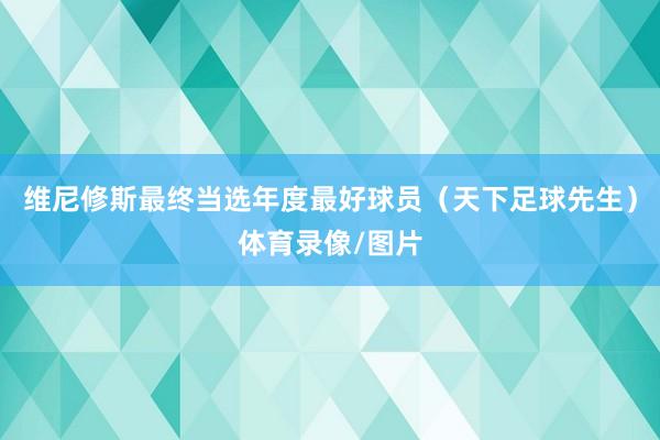 维尼修斯最终当选年度最好球员（天下足球先生）体育录像/图片