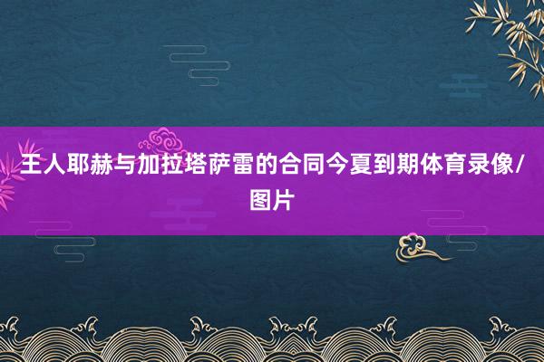 王人耶赫与加拉塔萨雷的合同今夏到期体育录像/图片