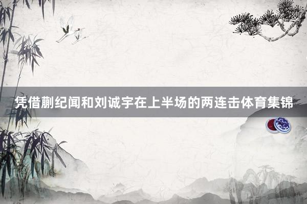 凭借蒯纪闻和刘诚宇在上半场的两连击体育集锦