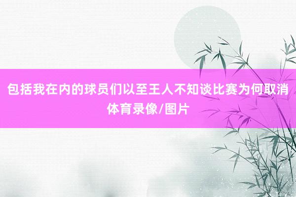 包括我在内的球员们以至王人不知谈比赛为何取消体育录像/图片